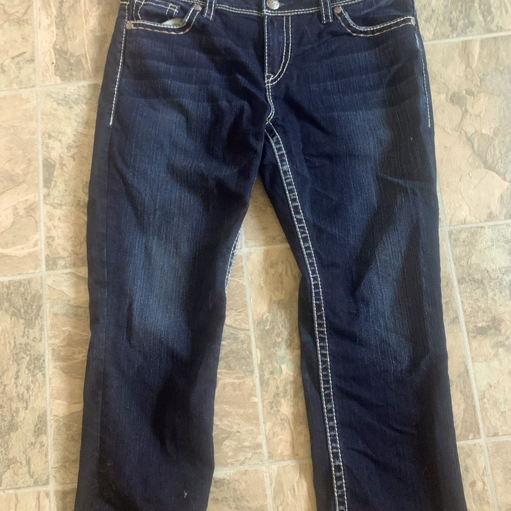 Silver Jeans Dark wash Crop